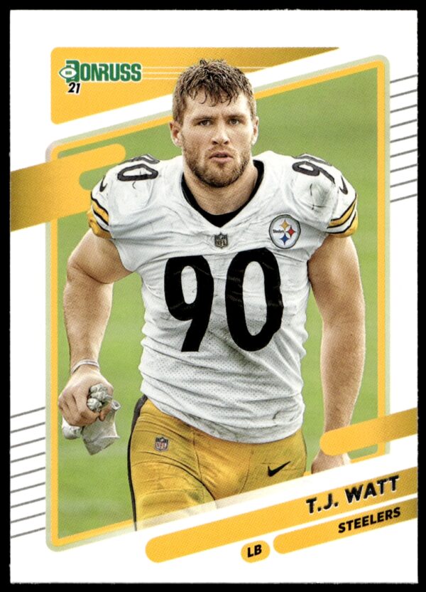 2021 Donruss T.J. Watt (No Helmet) #22 (Front)