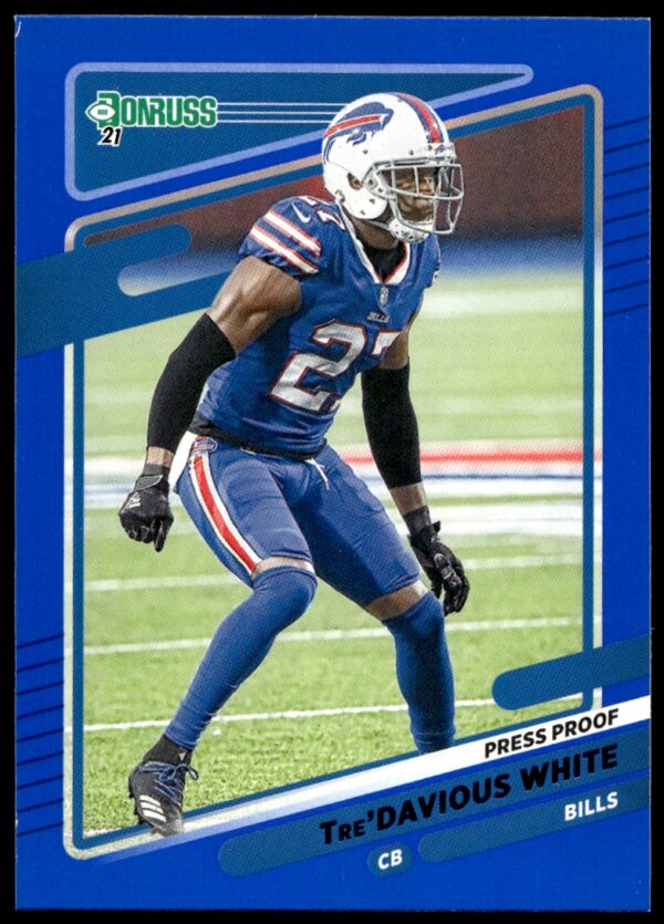 2021 Panini Donruss Tre'Davious White Press Proof Blue #228 (Front)