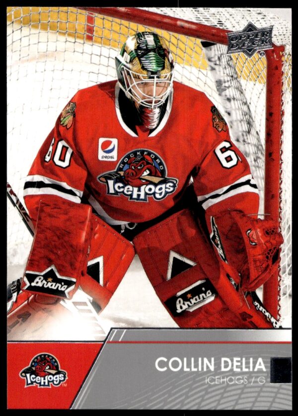 2021 Upper Deck AHL Collin Delia #34 (Front)