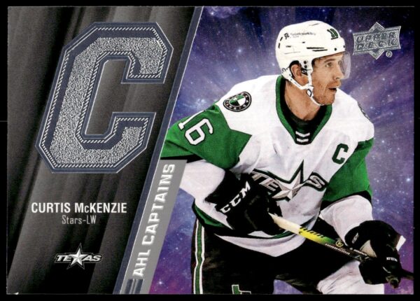 2021 Upper Deck AHL Curtis McKenzie AHL Captains #L-8 (Front)