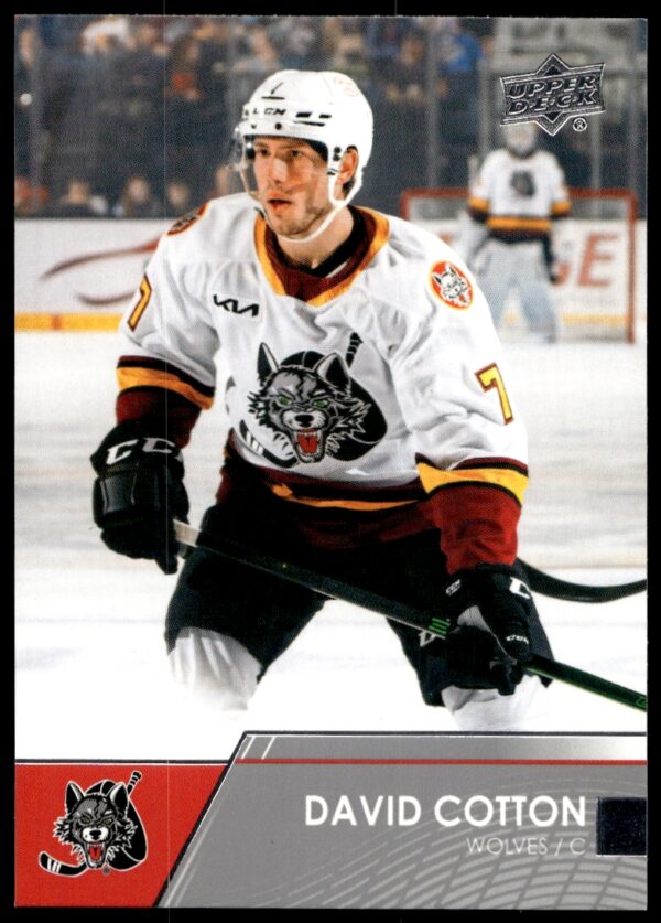 2021 Upper Deck AHL David Cotton #75 (Front)