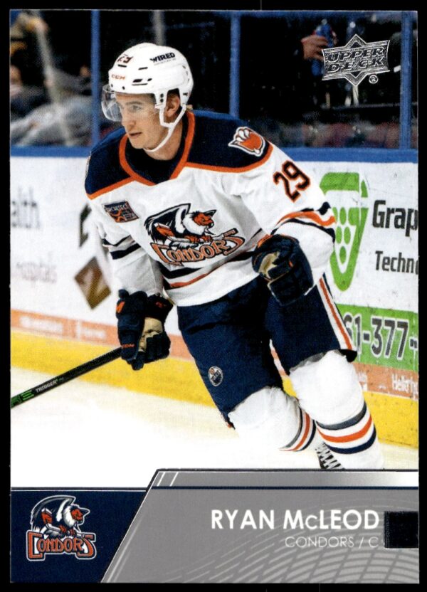 2021 Upper Deck AHL Ryan McLeod #63 (Front)