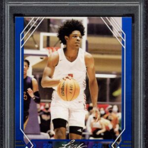 2022 Leaf Draft Scooter Henderson basketball card in NM-MT 8 condition with autograph.