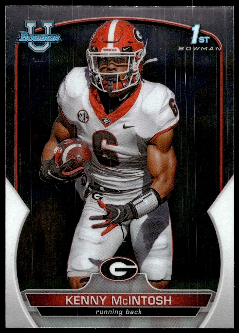 2022 Bowman University Chrome Kenny McIntosh #44 (Front)