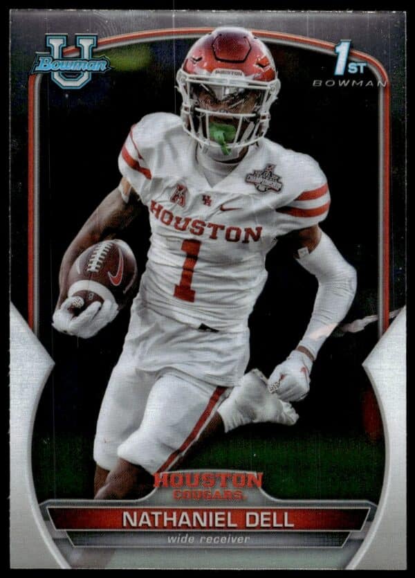 2022 Bowman University Chrome Nathaniel Dell #49 (Front)