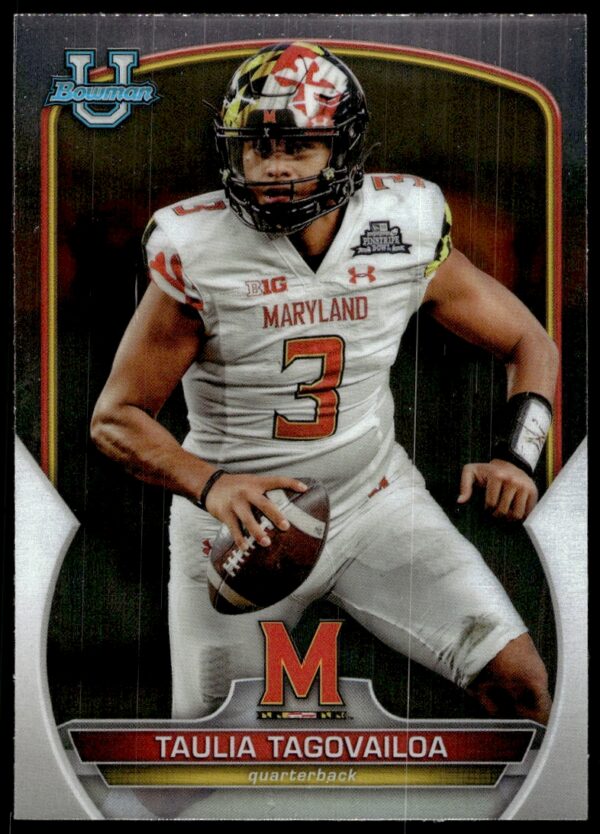 2022 Bowman University Chrome Taulia Tagovailoa #3 (Front)