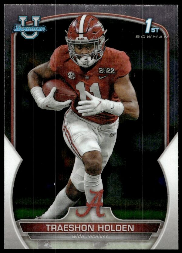 2022 Bowman University Chrome Traeshon Holden #18 (Front)