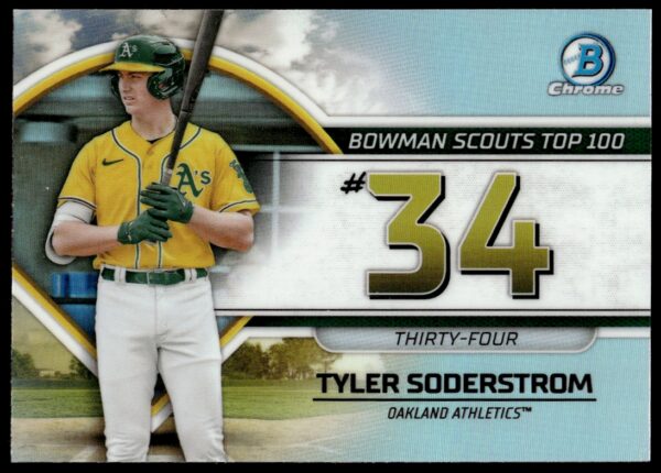 2023 Bowman Tyler Soderstrom Bowman Scouts Top 100 #BTP-34 (Front)