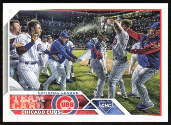 2023 Topps Series 1 Chicago Cubs Team Card #220 (Front)