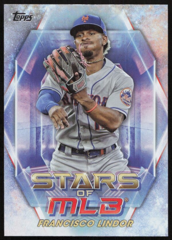 2023 Topps Series 1 Francisco Lindor Stars of MLB #SMLB-28 (Front)