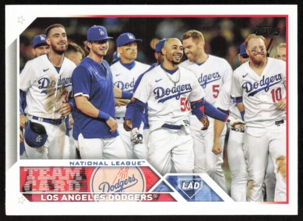 2023 Topps Series 1 Los Angeles Dodgers TC #219 (Front)