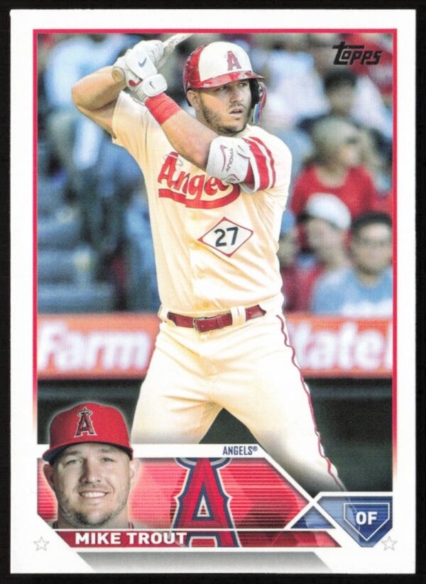 2023 Topps Series 1 Mike Trout #27 (Front)