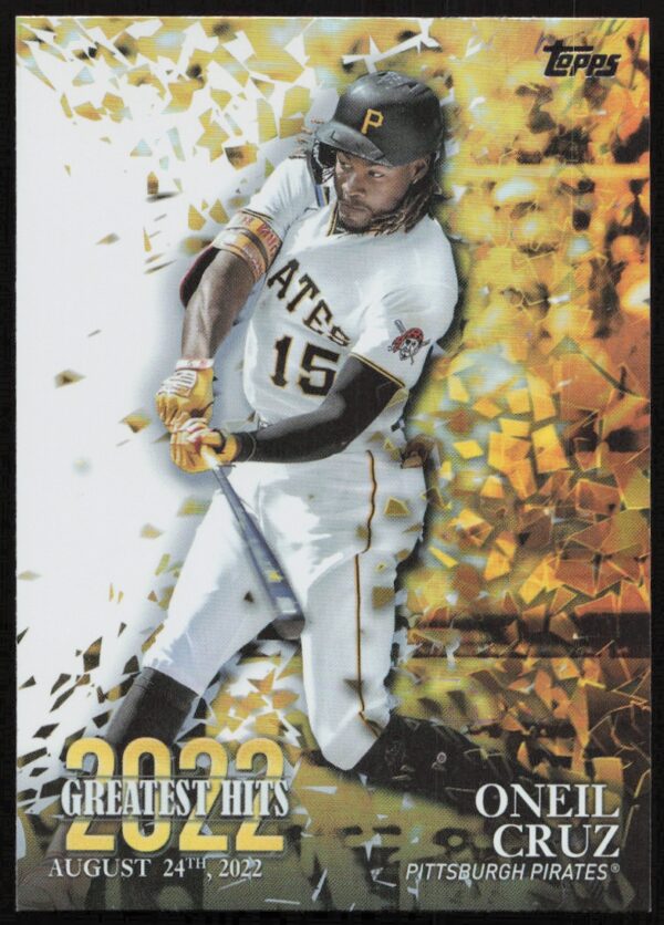 2023 Topps Series 1 Oneil Cruz 2022 Greatest Hits #22GH-6 (Front)