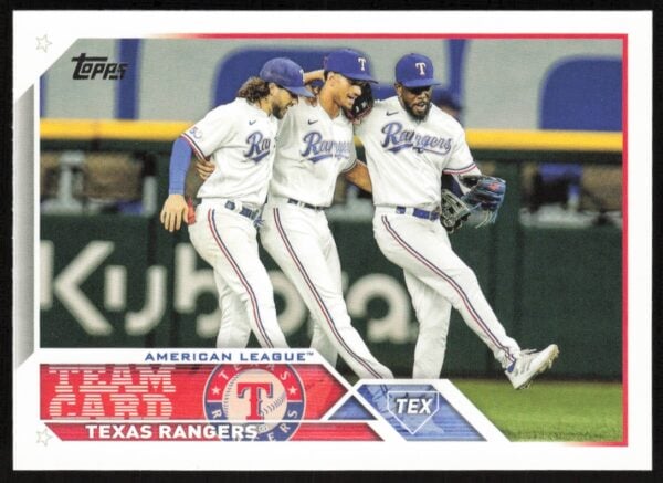 2023 Topps Series 1 Texas Rangers Team Card #292 (Front)