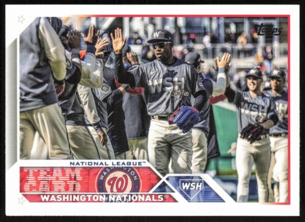 2023 Topps Series 1 Washington Nationals Team Card #316 (Front)