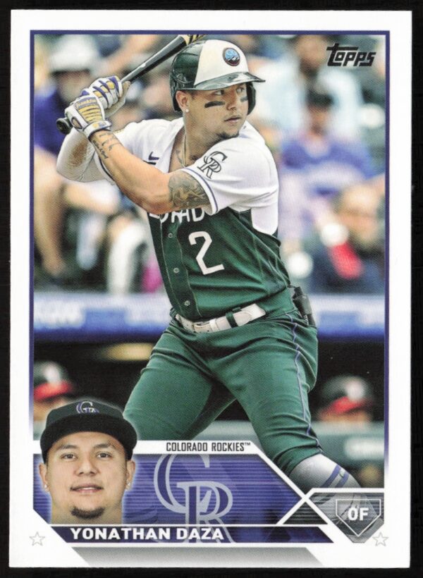 2023 Topps Series 1 Yonathan Daza #122 (Front)