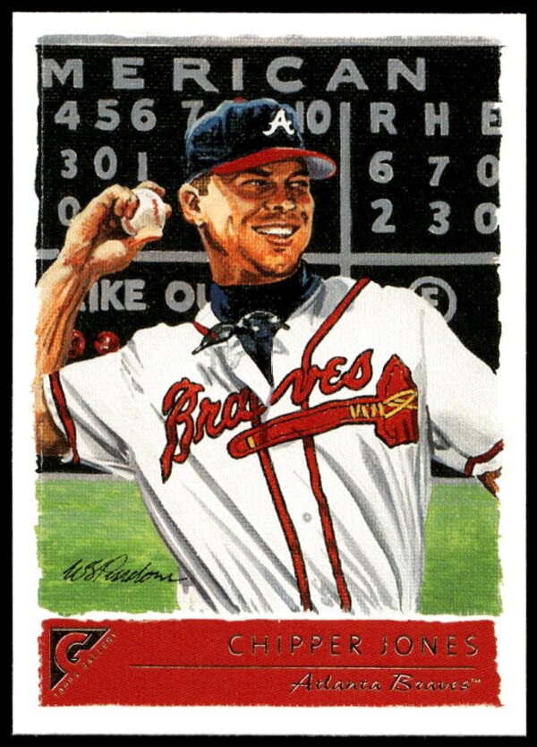 2001 Topps Gallery Chipper Jones #2 (Front)