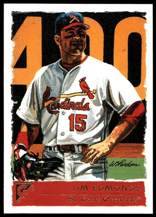 2001 Topps Gallery Jim Edmonds #35 (Front)