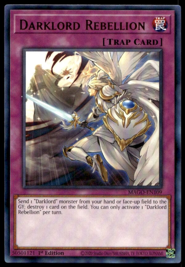 2020 Yu-Gi-Oh! Maximum Gold (1st Edition) Darklord Rebellion #MAGO-EN109 (Front)