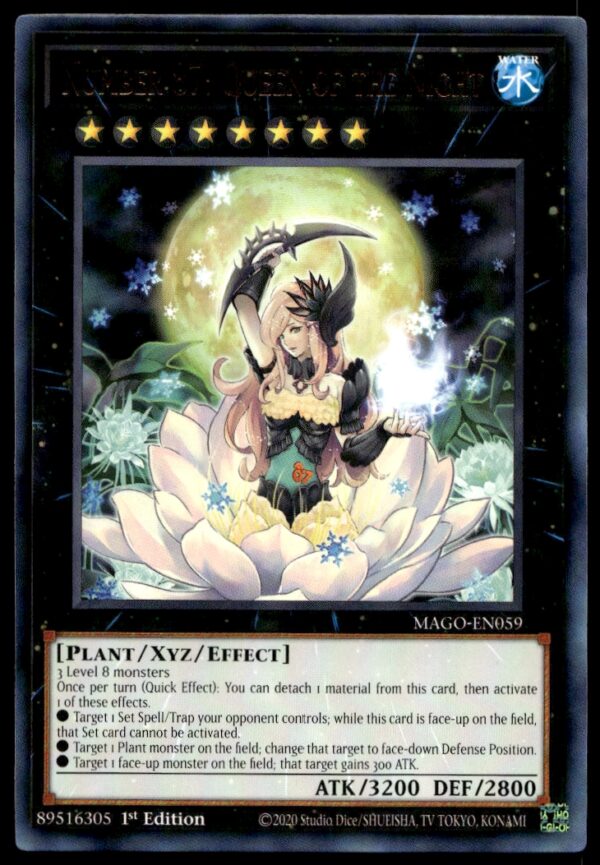 2020 Yu-Gi-Oh! Maximum Gold (1st Edition) Number 87: Queen of the Night #MAGO-EN059 (Front)