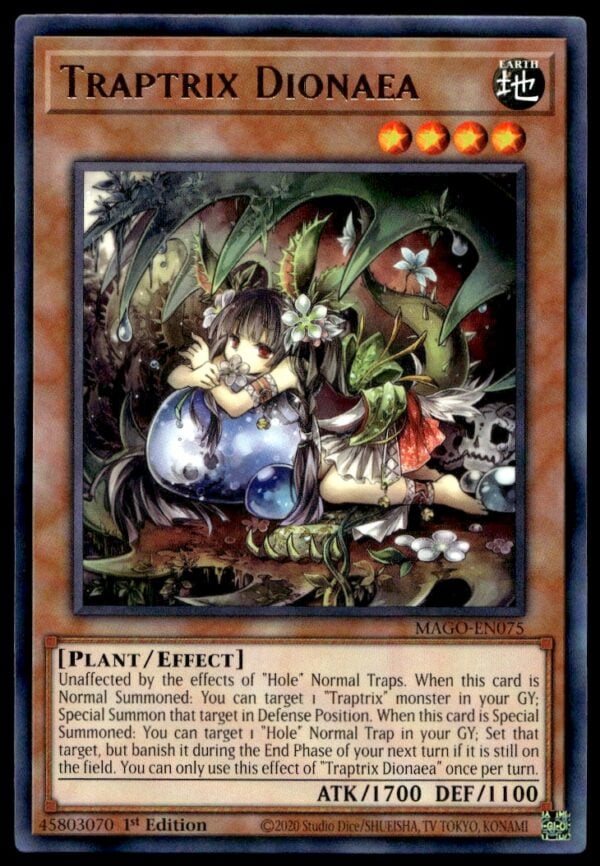 2020 Yu-Gi-Oh! Maximum Gold (1st Edition) Traptrix Dionaea #MAGO-EN075 (Front)