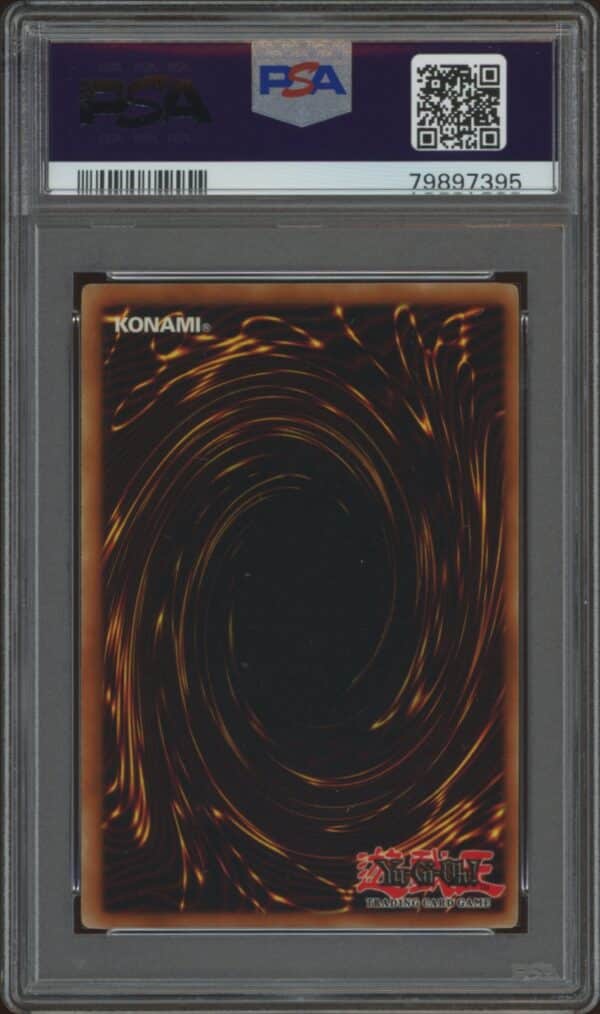 PSA graded Yu-Gi-Oh! Flame Ghost card from 2002 Legend of Blue Eyes White Dragon.