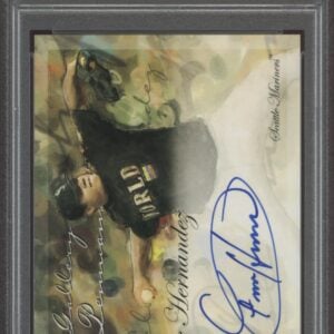 2005 Topps Gallery Felix Hernandez autographed card, PSA graded MINT 9, in protective slab.