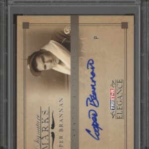 PSA 10 graded 2007 TriStar Elegance Signature Marks card featuring Cooper Brannans autograph.