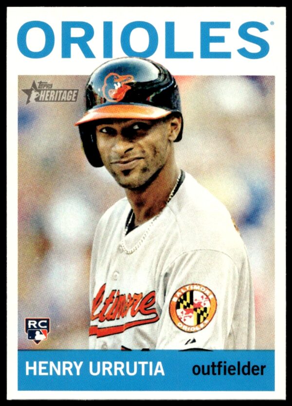 2013 Topps Heritage High Number Henry Urrutia #H566 (Front)