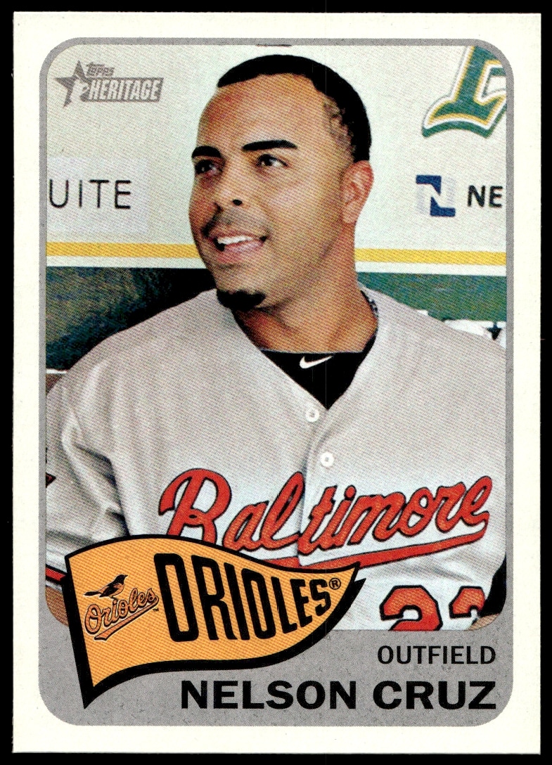 2014 Topps Heritage High Number Nelson Cruz #H542 (Front)