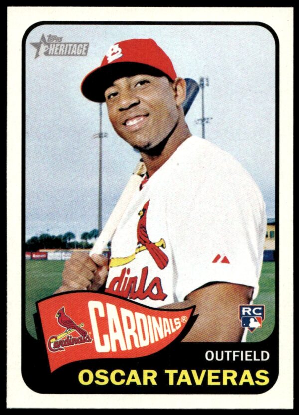 2014 Topps Heritage High Number Oscar Taveras #H517 (Front)