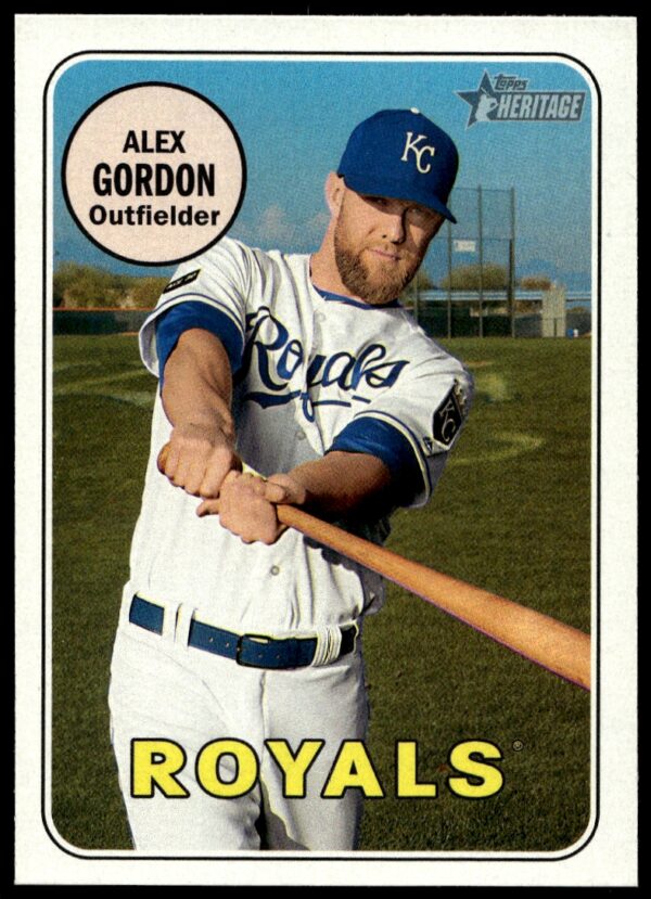 2018 Topps Heritage Alex Gordon #386 (Front)