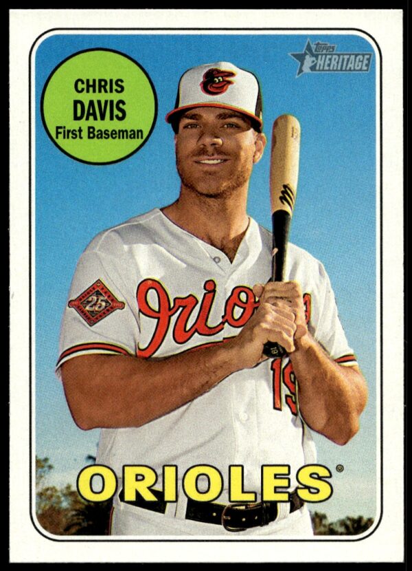 2018 Topps Heritage Chris Davis #15 (Front)