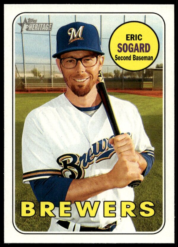 2018 Topps Heritage Eric Sogard #380 (Front)