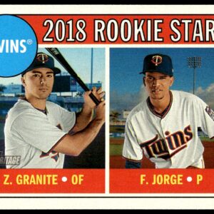 2018 Topps Heritage Felix Jorge / Zack Granite RC #99 (Front)