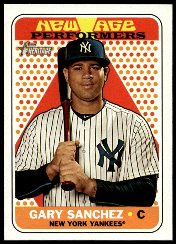 2018 Topps Heritage Gary Sanchez New Age Performers #NAP-15 (Front)