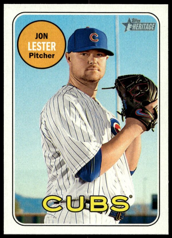 2018 Topps Heritage Jon Lester #43 (Front)