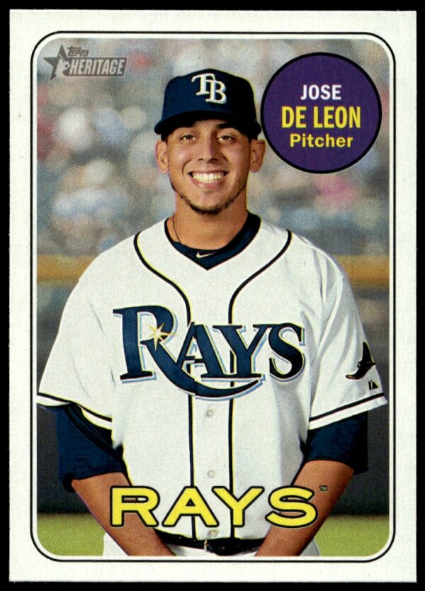 2018 Topps Heritage Jose de Leon #383 (Front)