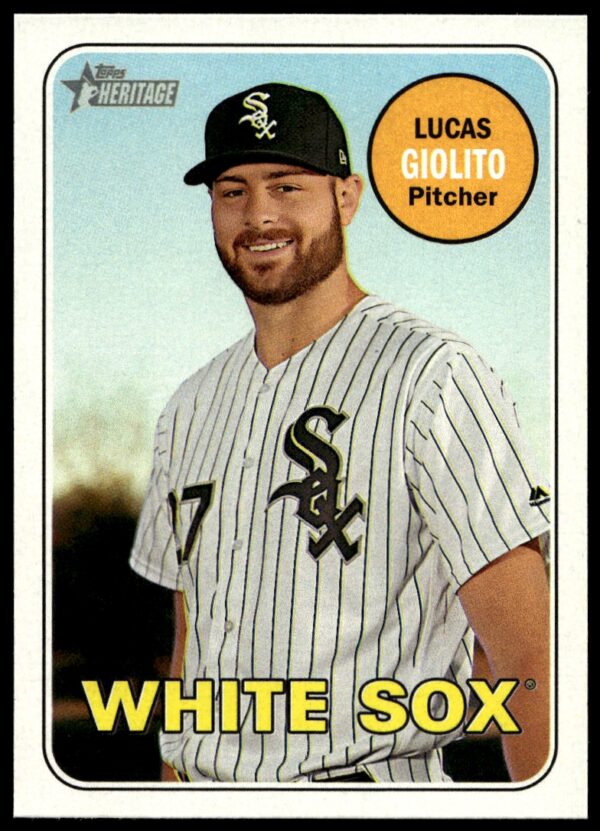 2018 Topps Heritage Lucas Giolito #357 (Front)