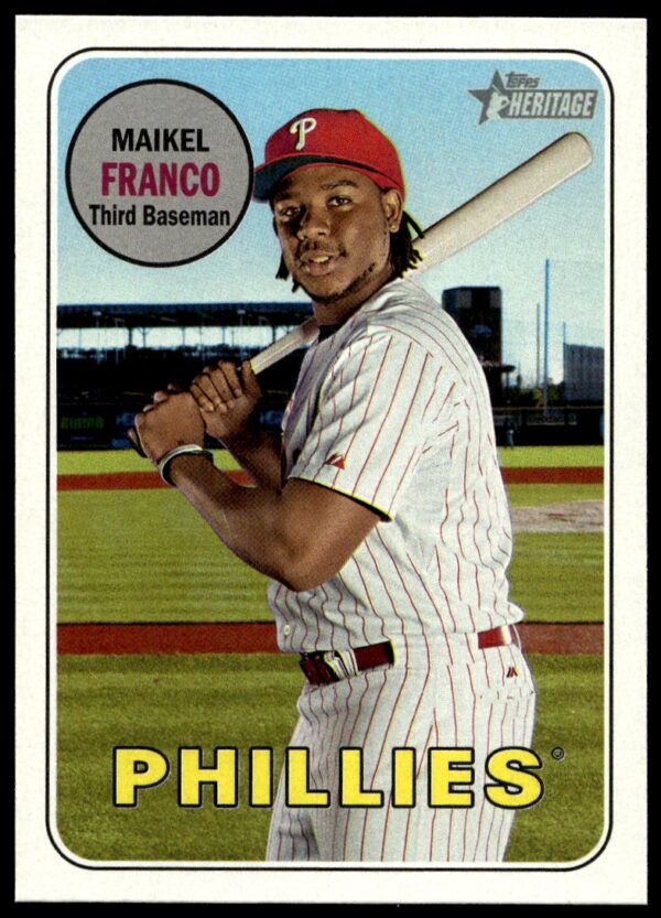 2018 Topps Heritage Maikel Franco #132 (Front)