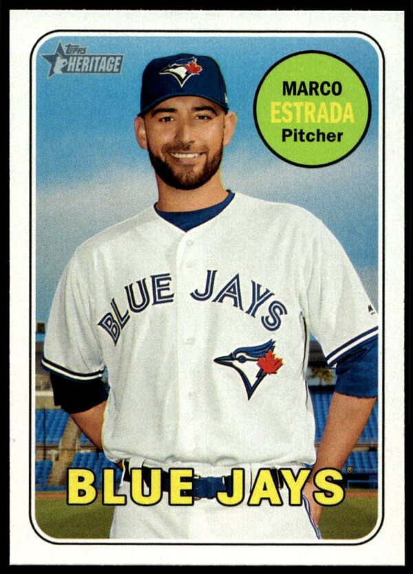 2018 Topps Heritage Marco Estrada #393 (Front)