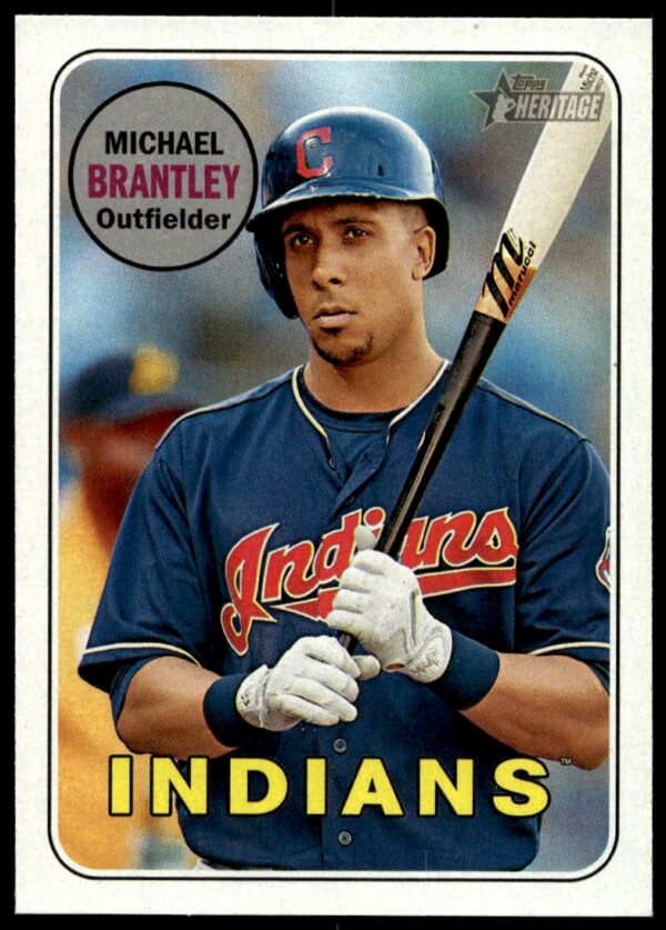 2018 Topps Heritage Michael Brantley #385 (Front)