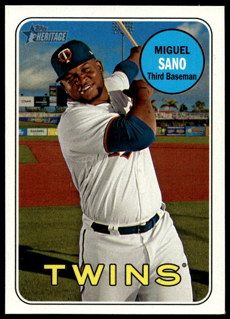 2018 Topps Heritage Miguel Sano #30 (Front)