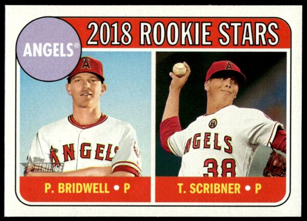 2018 Topps Heritage Parker Bridwell / Troy Scribner #224 (Front)