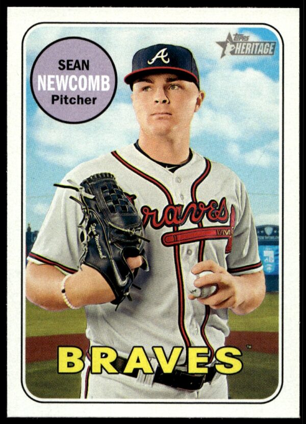 2018 Topps Heritage Sean Newcomb #225 (Front)