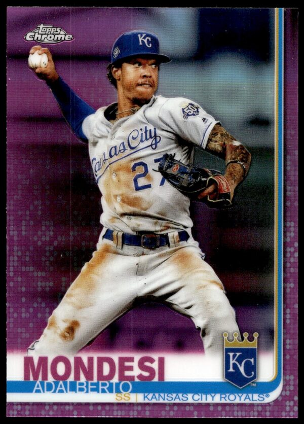 2019 Topps Chrome Adalberto Mondesi Pink Refractor #164 (Front)