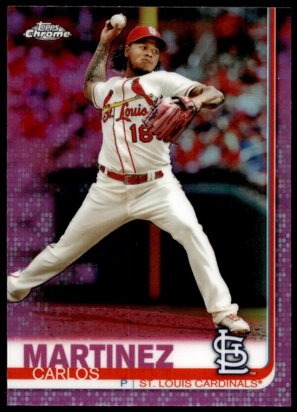 2019 Topps Chrome Carlos Martinez Pink Refractor #149 (Front)