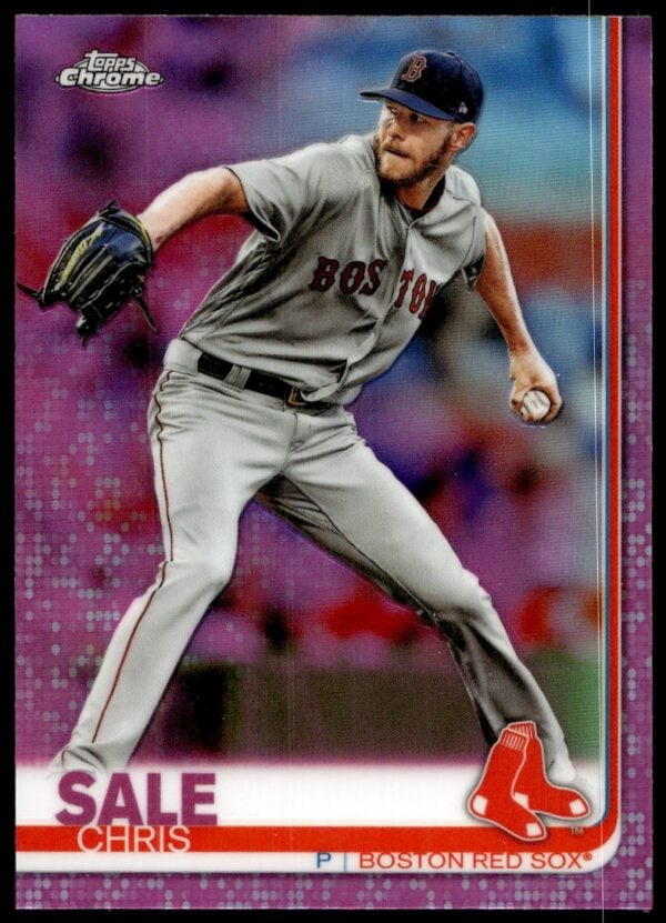 2019 Topps Chrome Chris Sale Pink Refractor #165 (Front)