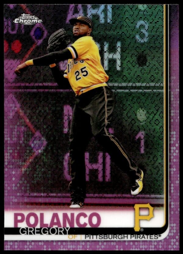 2019 Topps Chrome Gregory Polanco Pink Refractor #159 (Front)