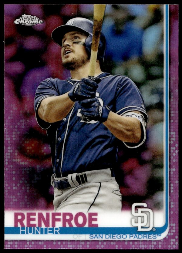 2019 Topps Chrome Hunter Renfroe Pink Refractor #3 (Front)